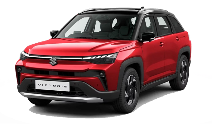 Sizzling Red With Bluish Black Roof